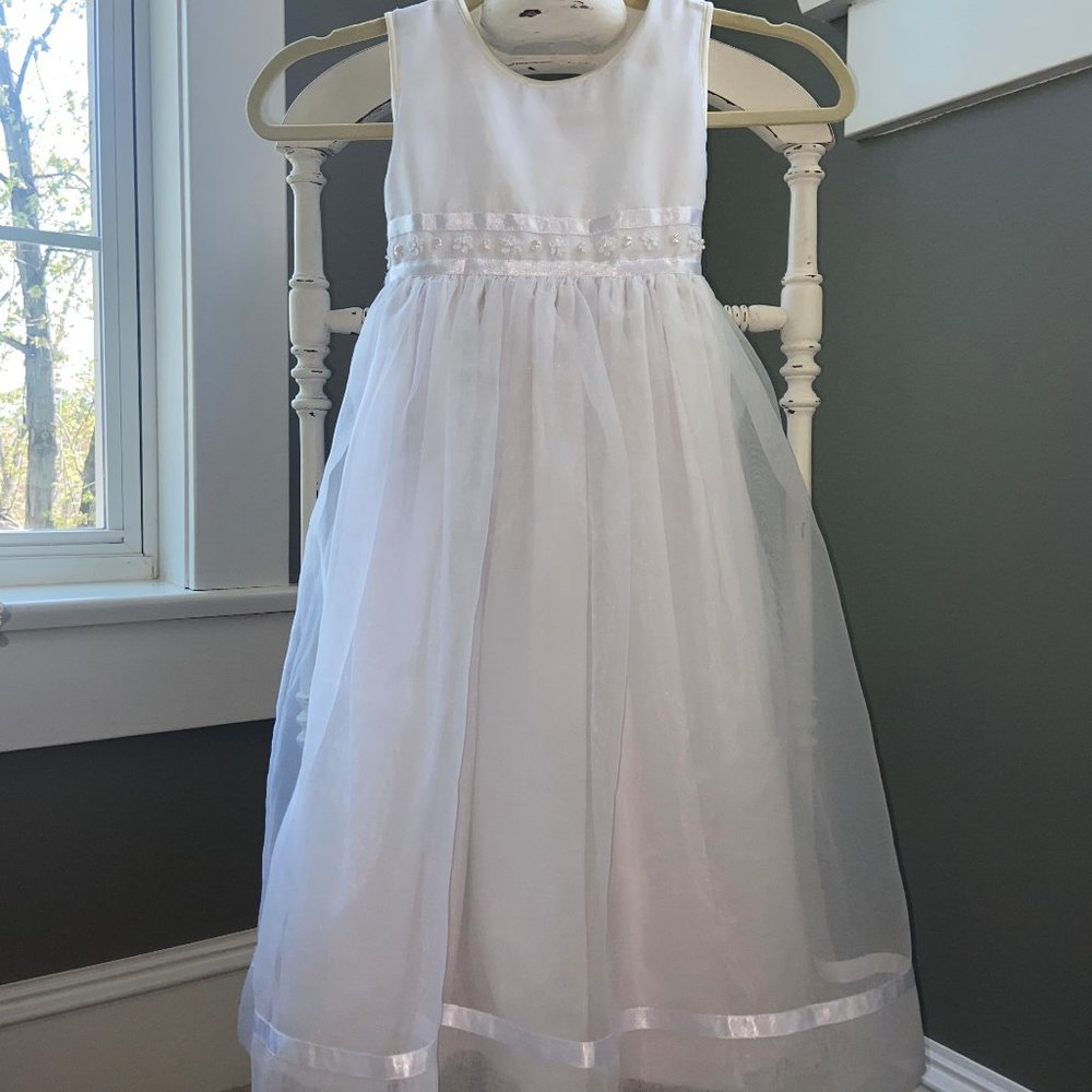 Strasburg white communion dress.